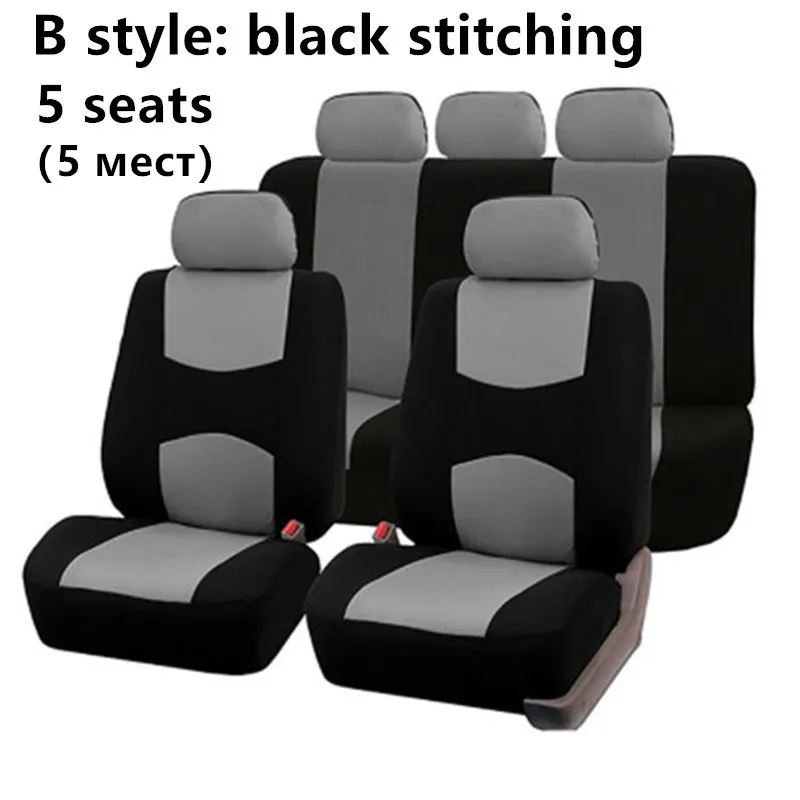 Универсальный чехол для автомобильных сидений для kia Все модели kia rio 3 ceed sportage niro spectra soul stinger picanto optima автомобильные аксессуары - Название цвета: 5 seats B Style
