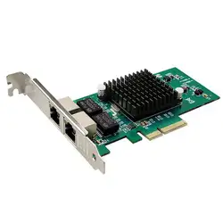 E1G42ET двойной Порты и разъёмы PCI Express серверный адаптер 10/100/1000 Мбит/с pci-express 2 x RJ45- новый чип intel82576 гарантия 1 год