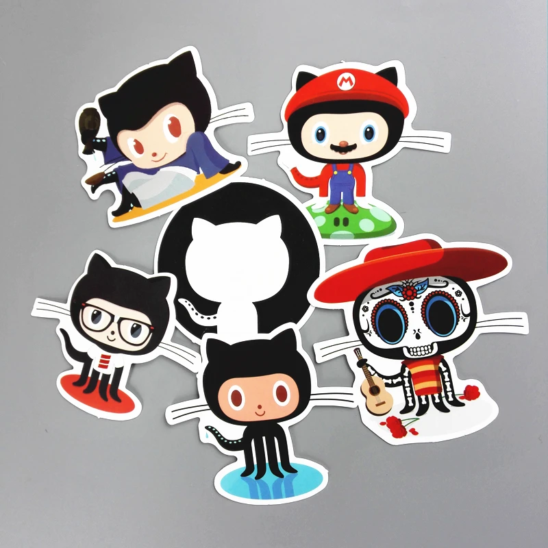 4 комбинации github стикер для стайлинга автомобиля Водонепроницаемый скейтборд