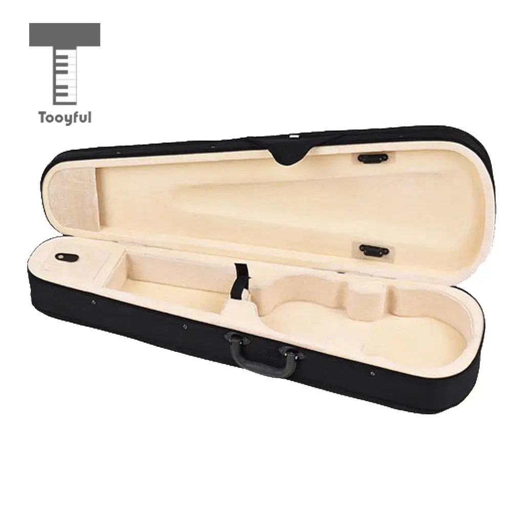 Tooyful Practical 1/8 Violin Storage Bag Case Hand Carry Shoulder Box Container Foam Inner for Kids Beginners