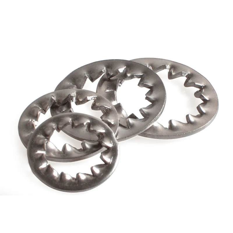 Serrated Star Toothed Metric Lock Washer 304 Stainless Steel M3-M20 uirend Locking External Internal Serrated 