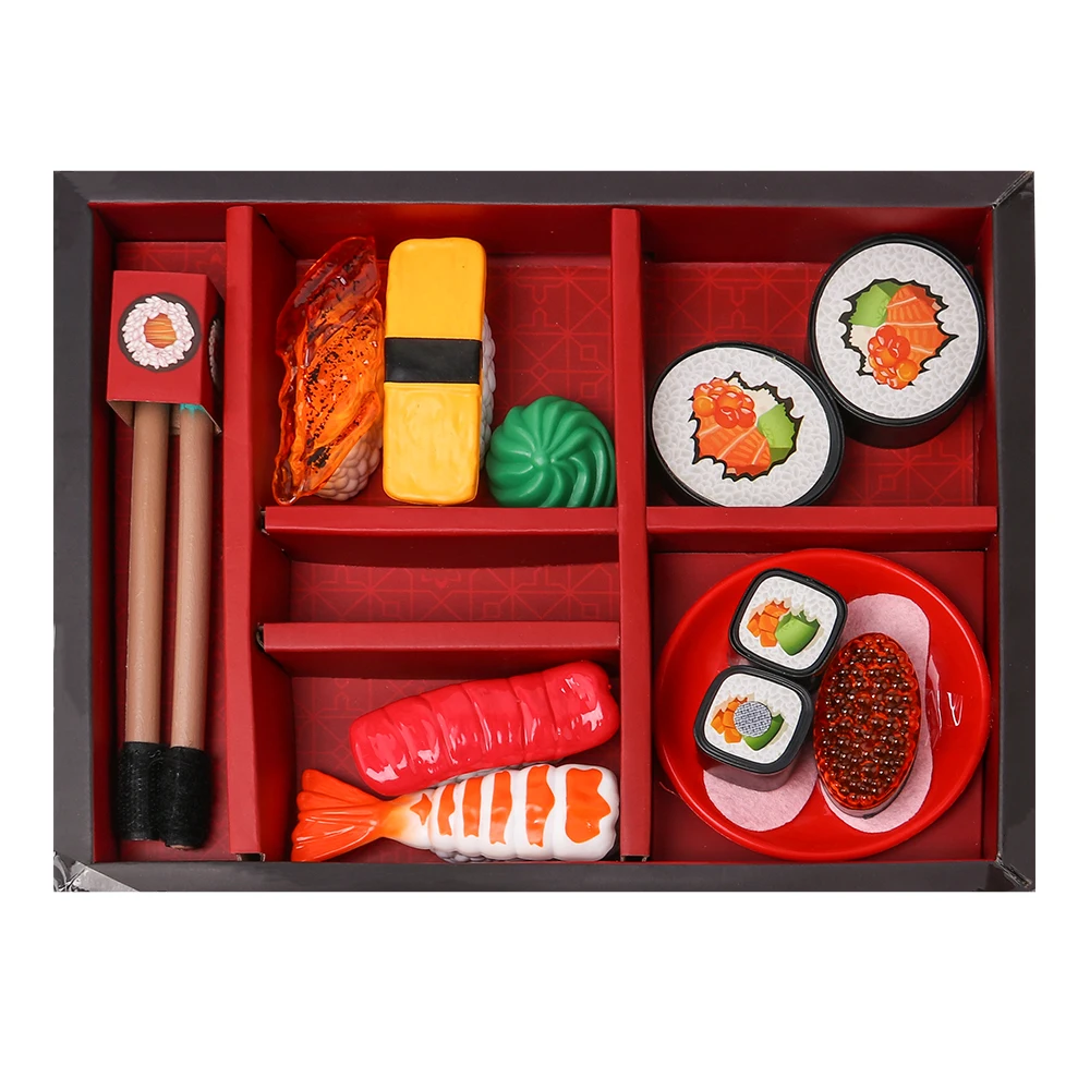 

New 15Pcs Simulation Sushi Play Set Pretend Play Toys Educational Kid Kitchen Set Fun Miniature Toys for Children