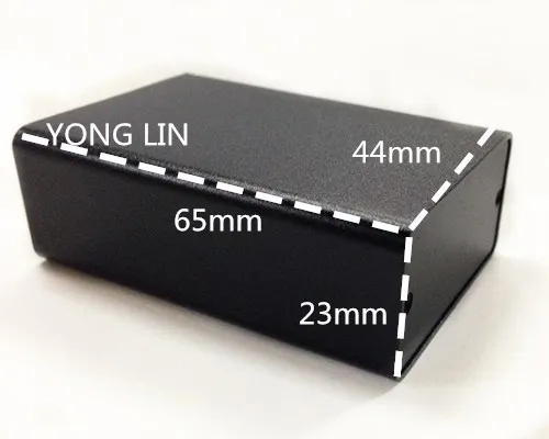 5 шт. алюминиевая коробка 44*23-65 мм/много алюминиевый корпус для экструзии/Экструзионная коробка/корпус источника электропитания AE-066-R1
