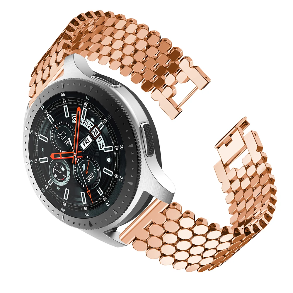 Сменный ремешок для умных часов из нержавеющей стали для samsung Galaxy Watch 46 мм, браслет для часов, модный ремешок 22 мм для gear S3