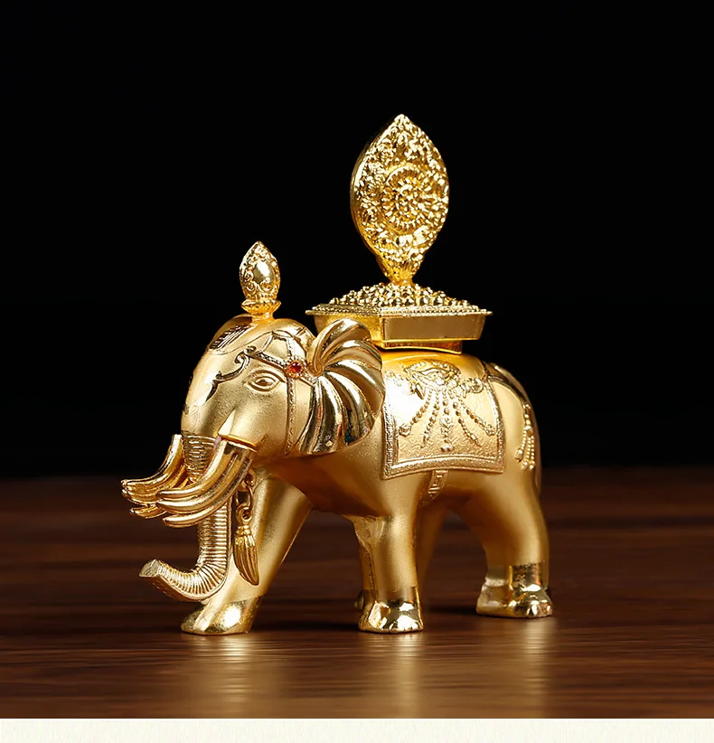 

Exquisite elephant treasure car, effective amulet house money, bring auspicious happiness, collect Buddhist gold plating.