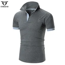FDWERYNH Новая мужская рубашка поло мужская деловая и модное повседневное обтягивающее Поло рубашка с коротким рукавом быстросохнущая дышащая футболка-поло