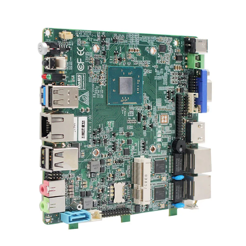 Nano 12*12 см промышленная мини ПК плата с Baytrail E3845/J1900/J1800 2 * Lan 4 USB Wifi/3G EMMC/SSD/HDD
