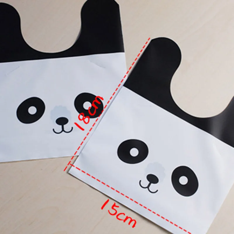 25 шт. ушные мешки Kawaii Panda пищевая сумка конфетная упаковка для десертов хлебные