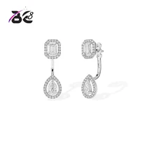 Be 8 Luxury Trendy Top New AAA Cubic Zirconia Brincos Stud Earrings, Popular Geometry Earring for Wedding Fashion Jewelry E518