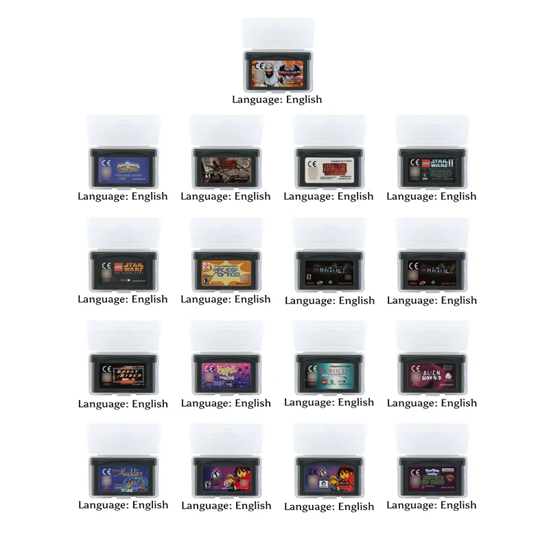 

32 Bit Video Game Cartridge Console ACT Action Game Series US/EU Version English Language