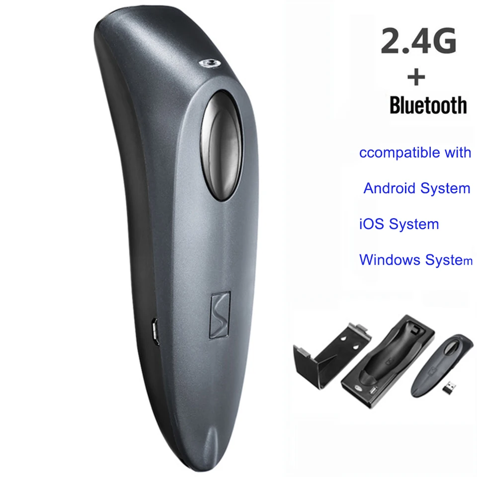 ISSYZONEPOS يده Wirelress الباركود ماسحة بلوتوث 1D 2D QR بار قانون القارئ 2.4G USB واجهات خارج الخط ماسحة