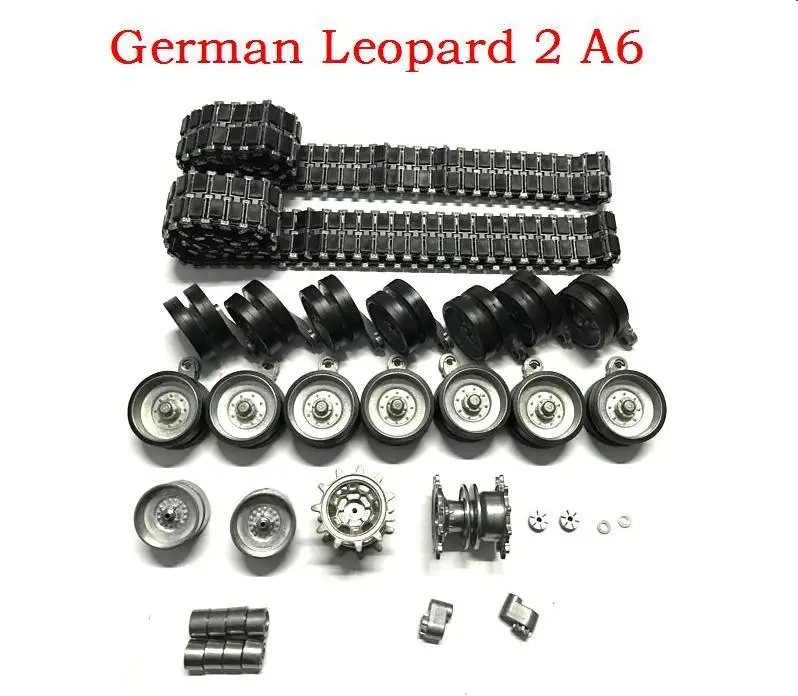Henglong 1/16 1:16 немецкий Leopard 2 A6 RC обновленные детали стальная коробка передач с