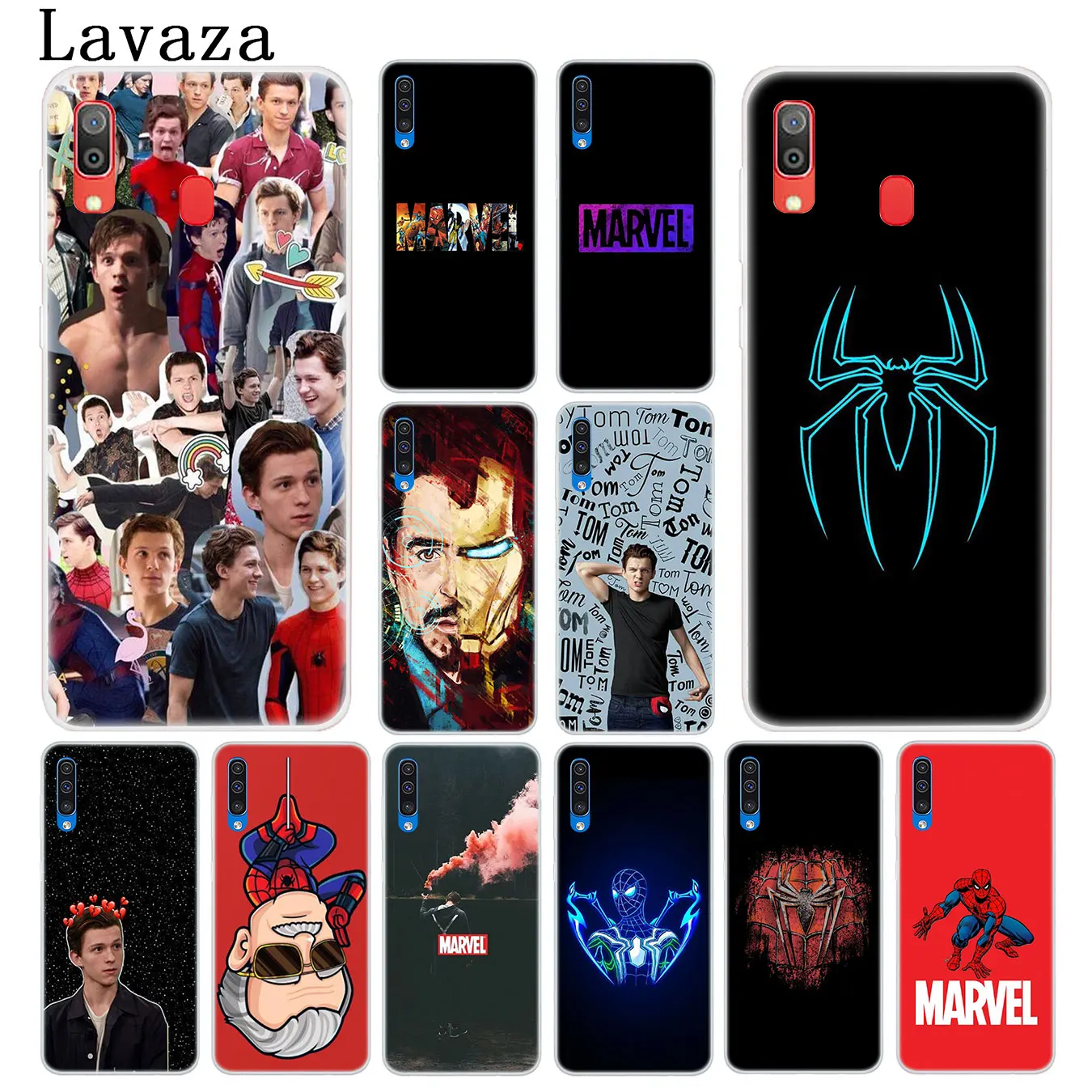 Чехол для телефона Lavaza Marvel с логотипом Человека-паука том Холланд Samsung Galaxy A20E M40 M30