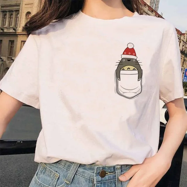 Футболка Totoro Spirit Away Женская мультяшная студия Миядзаки Хаяо из японского аниме