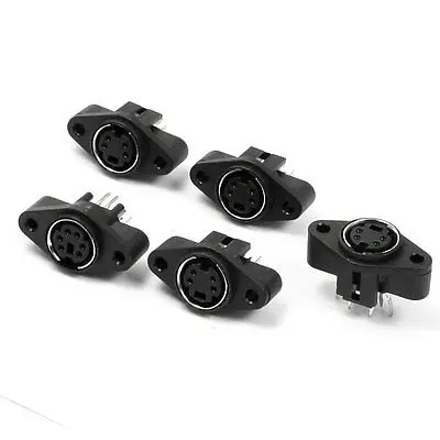 

Computer DIN 4 Mini Pin Female Connector Port S-video Adapter Sockets 5pcs