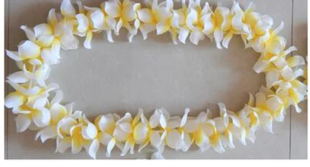 

30pcs/lot 2015 white decoration mariage hawaiian flower lei garland/ wedding decoration artificial flowers free shipping