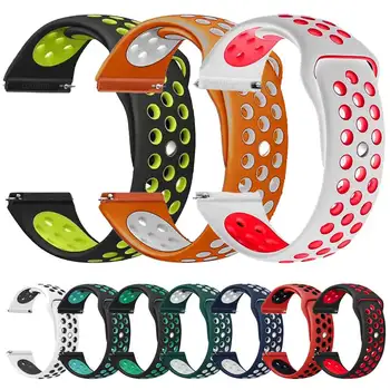 

Brand silicone strap for xiaomi huami Amazfit bip Watch Band 20 22 mm for Samsung Gear sport S3 S2 Frontier Classic SM-R760/R770