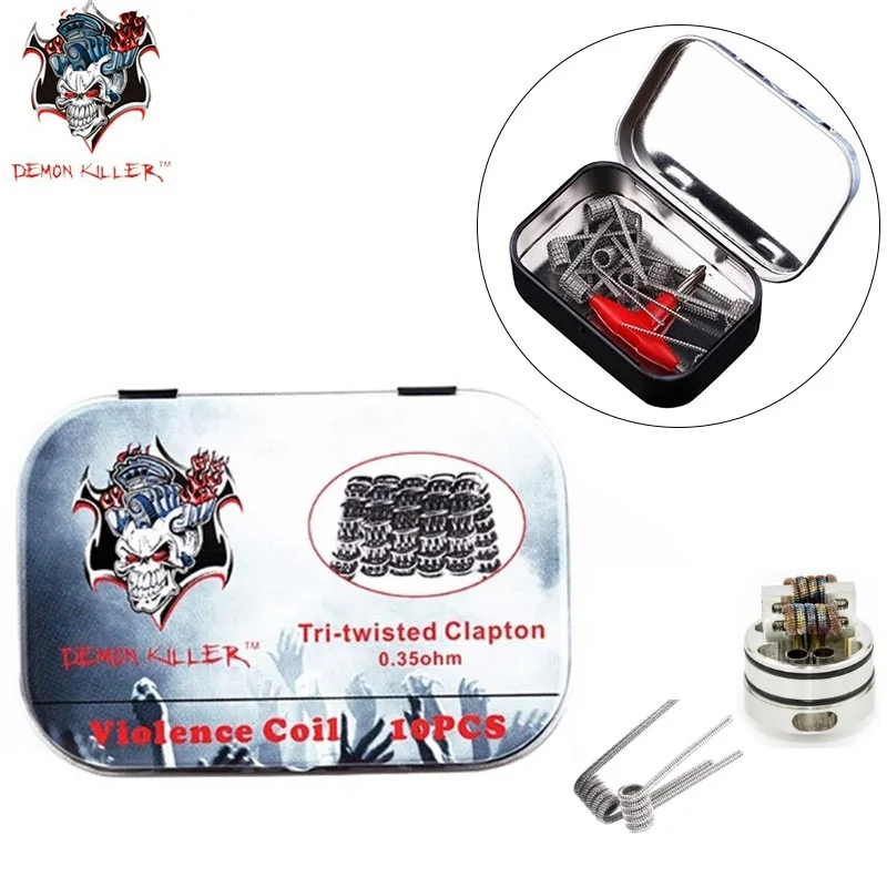 

Demon Killer A1 Prebuilt Coil Violence Coil Clapton Alien V2 Coil Spaced Clapton Tsuka Coil for E Cig RDA & RBA Atomizer/Tank