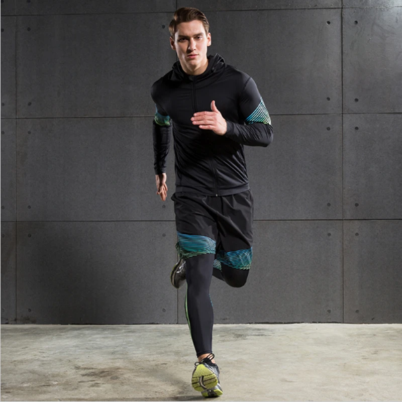 4 pezzi In Esecuzione Set di Abbigliamento Sportivo uomo Collant A  Compressione Per Fitness In Esecuzione Basket Calcio Jersey Palestra  Abbigliamento|running set men|running setmen running set - AliExpress