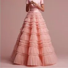Женская длинная юбка с бусинами Boutique многоярусная из фатина