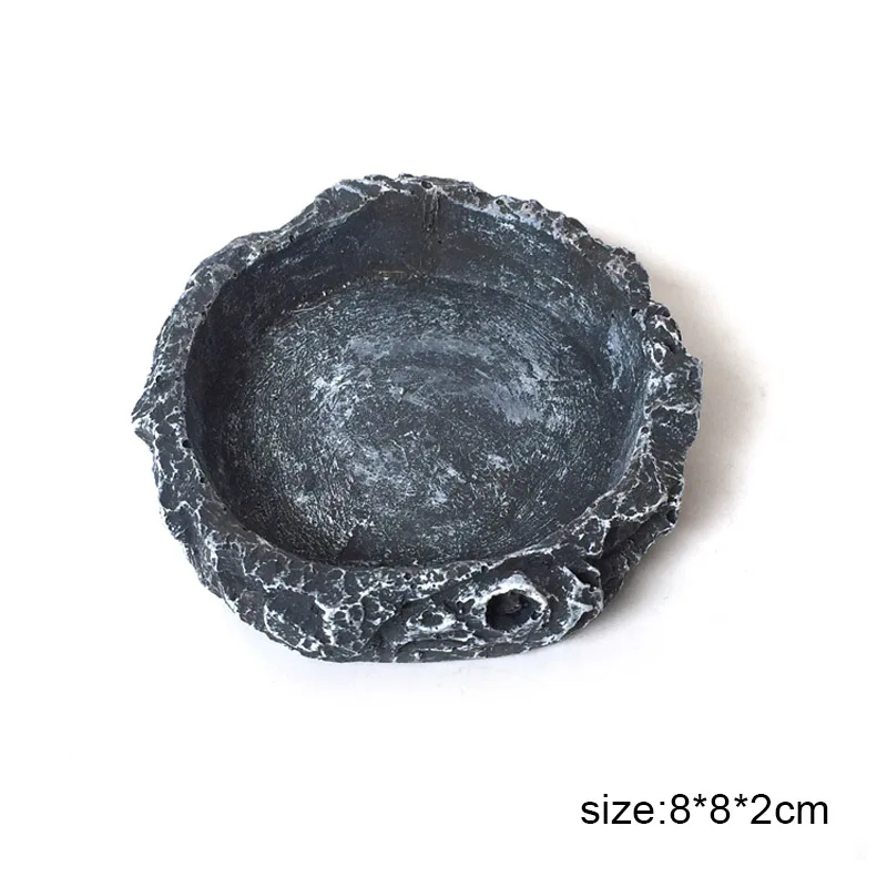 

Crawler Pet Feeder Bowl Basin Resin Non-toxic Food Water Pot Reptile Turtle Tortoise Scorpion Lizard Crabs Pets Supplies Best Pr