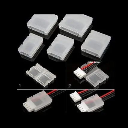 Kopen 5 stks Model lithiumbatterij balancing hoofd protector AB gesp clip 2 s 3 s 4 s 6 s rc onderdelen Plug Connector Protector