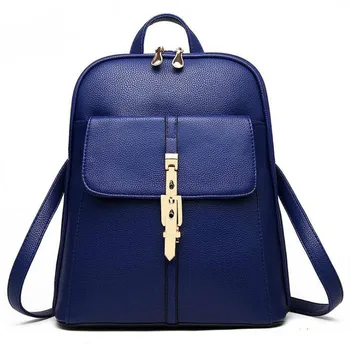 

HANSOMFY Backpack Female School Bags For Women Bag Travel Shoulder Bags sac a main PU Leather Backpack For Girls Backpacks X1-16