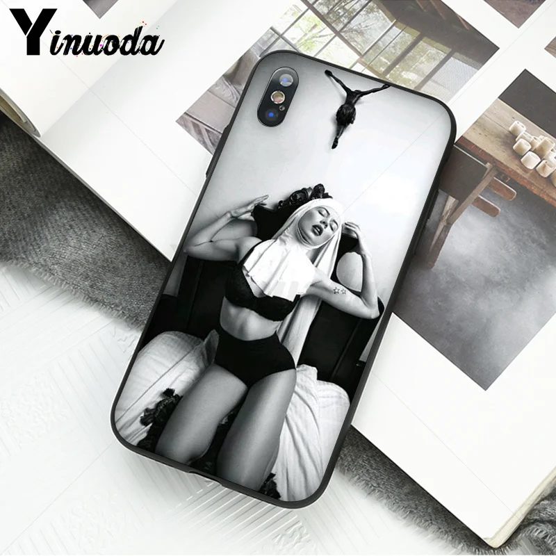 Мягкий силиконовый черный чехол Yinuoda nun из ТПУ для Apple iPhone 8 7 6 6S Plus X XS MAX 5 5S SE XR