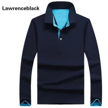 Polo männer baumwolle anti-falten 2016 neue marke mens designer polos hombre casual langarm solide polo shirts homme plus größe 33