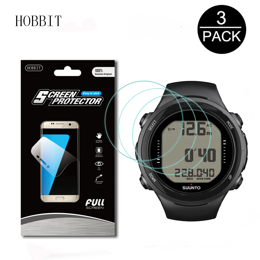 

3Pack For SUUNTO D4I Novo Anti-shock 7H Nano Explosion-proof Screen Protector High Definition Smart watch Film for Suunto Watch