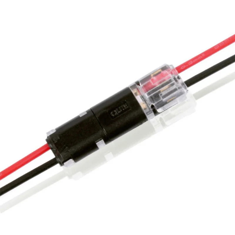 플러그 가능한 용수철 스카치 잠금 와이어 커넥터, 22-20AWG 와이어 퀵 스플라이스 커넥터, 케이블 크림프 터미널 블록, 2 핀, 10 개, 5 개