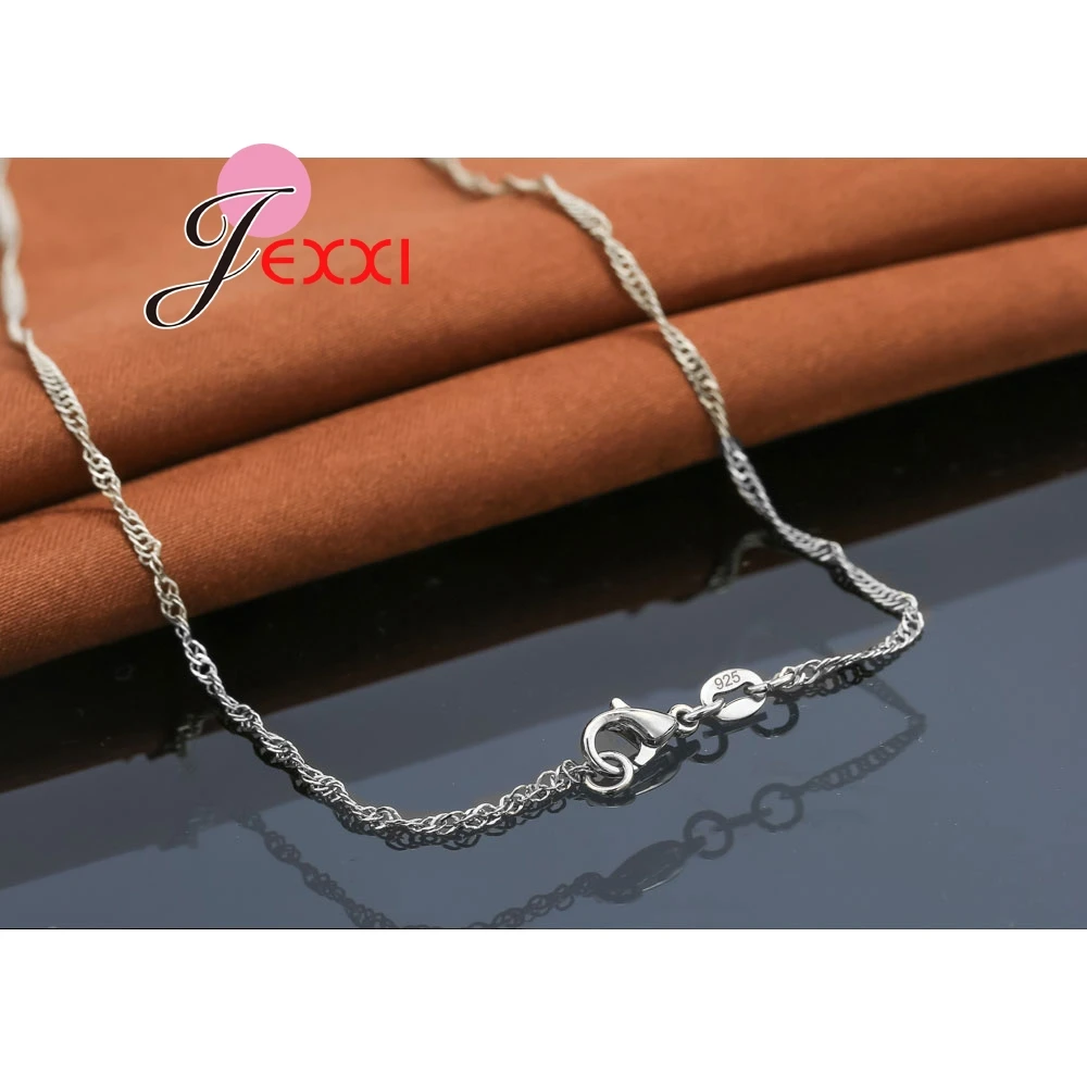 Conjunto de joyería de plata de ley 925 con circonita cúbica para mujer, collar con colgante de cristal, pendientes, gran oferta