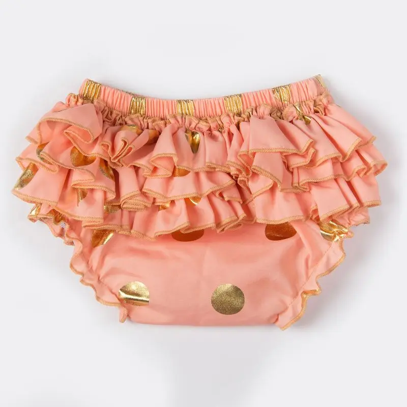 Для маленьких девочек розового и желтого цвета в горошек; пышные трусики из узорчатой ткани с рюшами для маленьких девочек подарок для новорожденных малышей, реквизит для фотосессии - Цвет: 7
