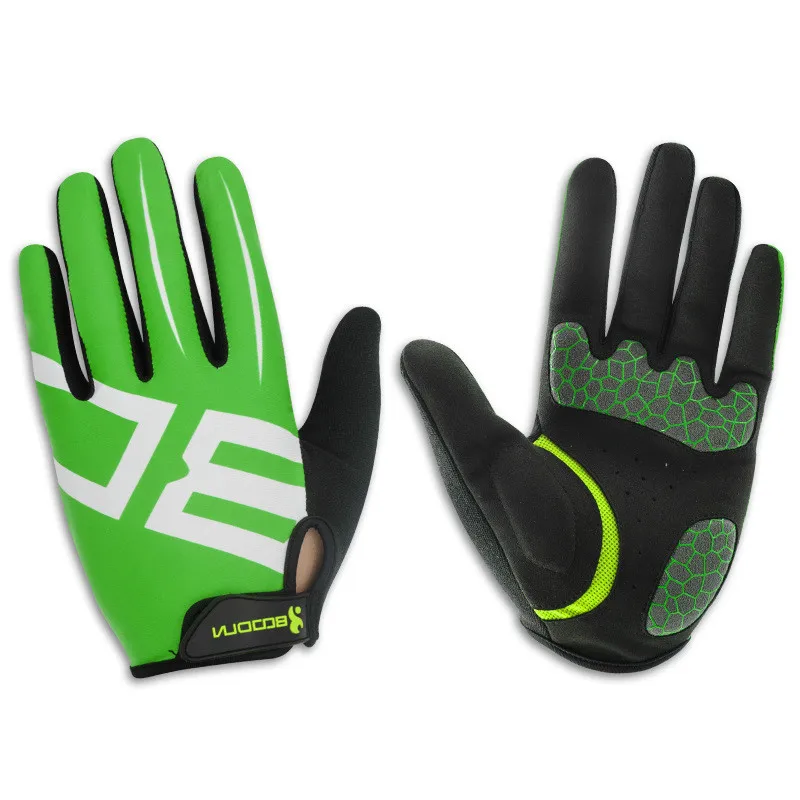 Breathable Men's Cycling Gloves Long Finger with Gel Pad Shockproof