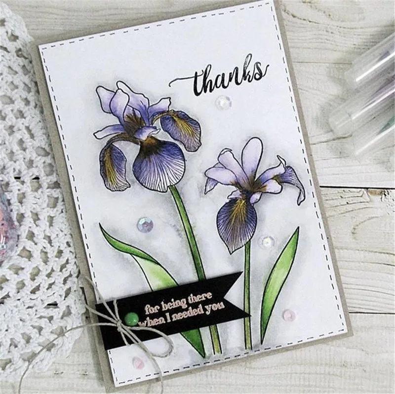 

Flower Leaves Clear Stamps and Metal Cutting Dies Scrapbooking for 2019 New Craft Dies Set Photo Album Embossing Decor Stencils