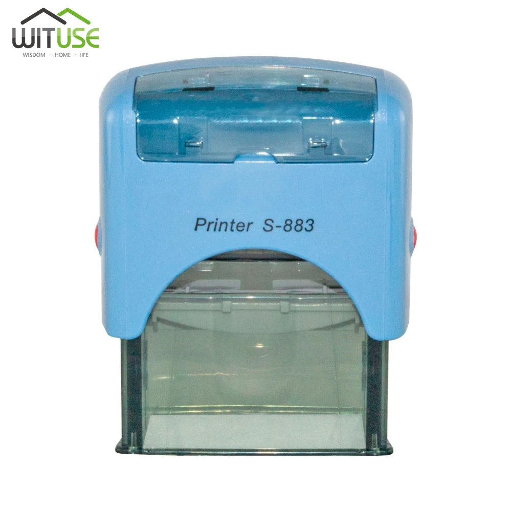 

New Self Inking Stamp Rubber Type Plate + Stamp Pad + Tweezers Kit Personalised Customised for Business Address Name