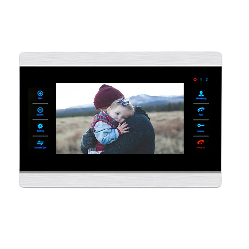 

Homefong Video Intercom 7 Inch Color Screen Electronics Unlocking for Private Home Supporting Sensor Camera Video Doorbell