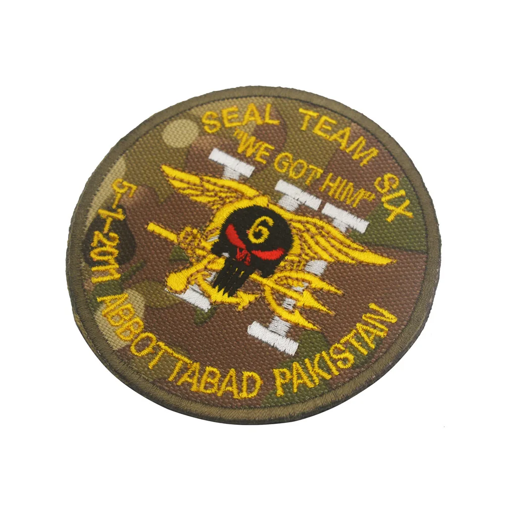Военно-морская команда США 6 шесть военных патчей команда VI SEAL TEAM 6 AIR LAND FROGMEN TRIDENT Ветеран матроска патч значок