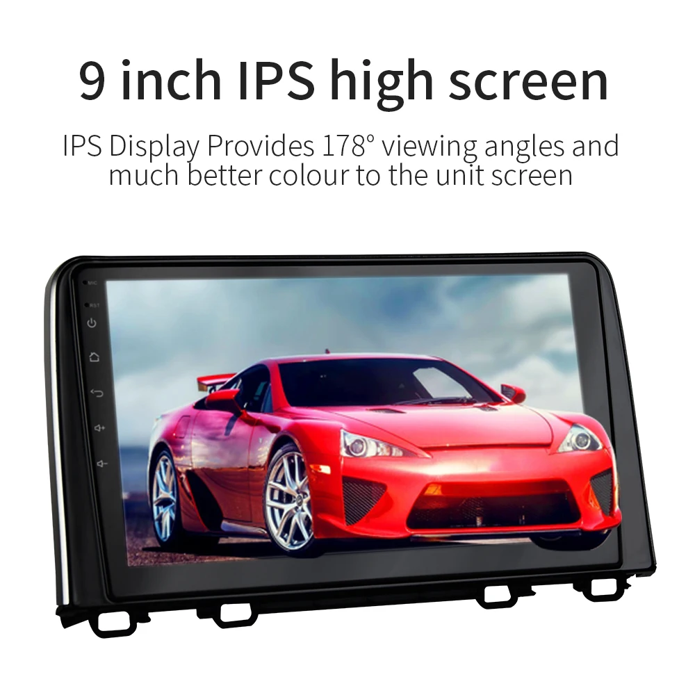 Best Dasaita 9" Car Multimedia Android 9.0 1 Din for Honda CRV 2018 Radio Tuner 4*50w Car MP3 Player 4