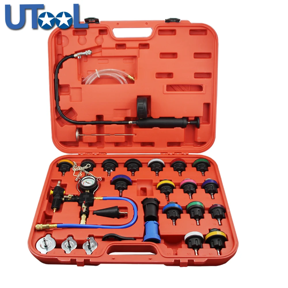 

Universal Coolling System Radiator Pressure Tester & Vacuum Type Water Tank Water Replacement Kit