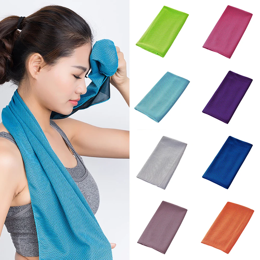 Soft anti static breathable cold pad sports cooling towel long lasting