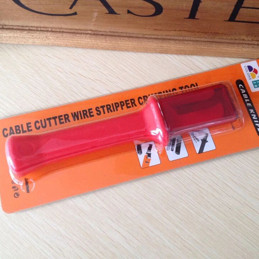 German Style Cable Knife Wire Stripper Patent Stripping tools Insulated Handle Cable Cutter 2