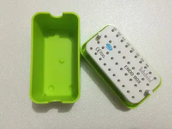 

5Pc New Green Dental Plastic Endo Box With A Ruler Free shipping