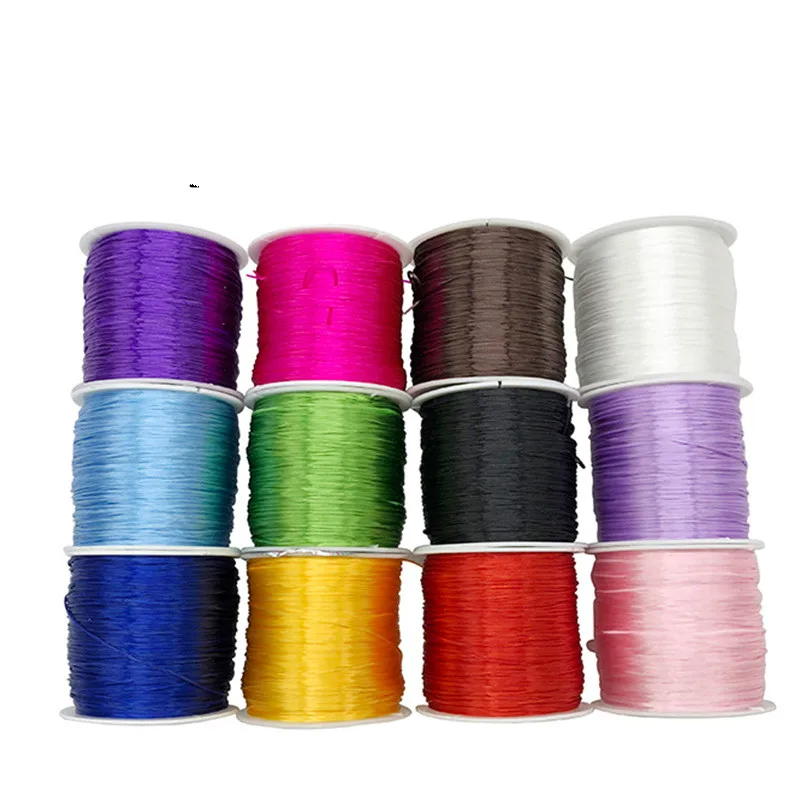 60m/Roll Stretch Elastic Beading Cord Wire String For DIY Bracelet Making Jewelry Gift Wrapping Decorate Craft Accessories Jewelry Findings