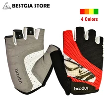 BOODUN, дышащий материал, велосипедные перчатки, половина пальца, MTB дорожный мужские велосипедные перчатки, женские мотоциклетные короткие перчатки Guantes Ciclismo s-xl