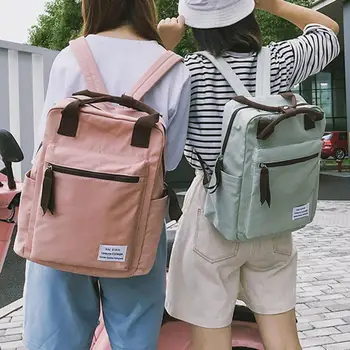 

New Waterproof Nylon Backpack for Women korean style Multi Pocket Travel Backpacks School Bag for Teenage Girls Book Mochilas
