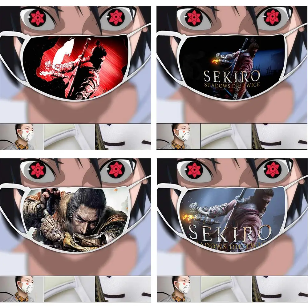 SEKIRO Shadows Die Twice FaceMask символ волка хлопчатобумажная ткань для женщин и мужчин