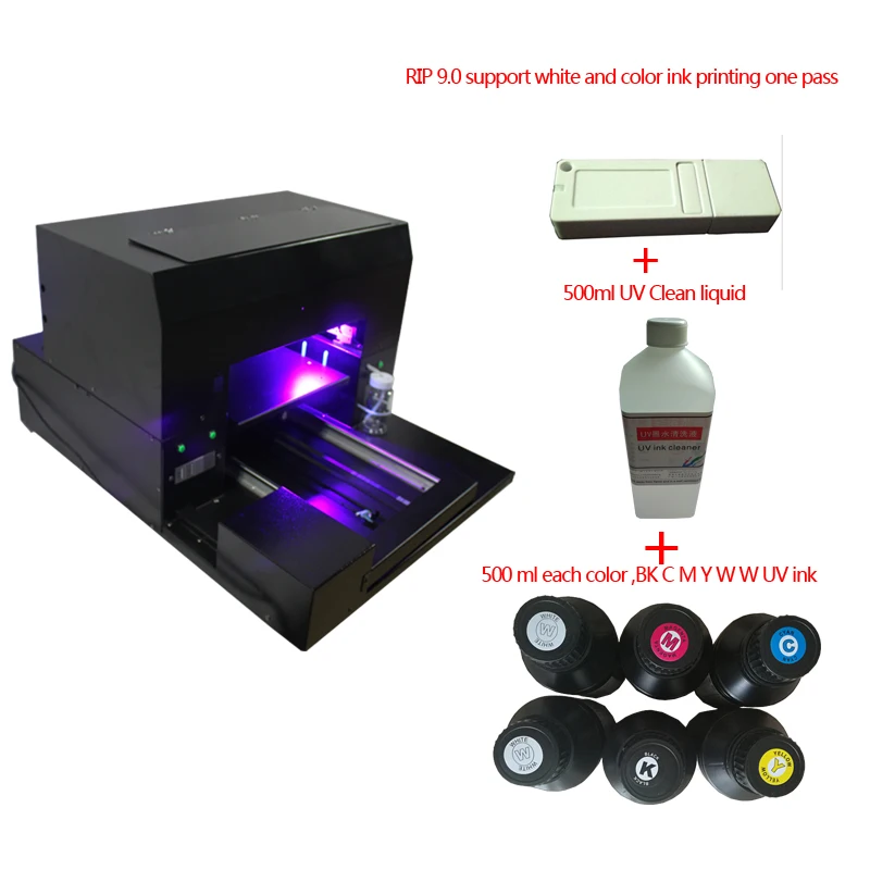 

Economical price A3 size UV printer &Multi-purpose LED lamp UV printer DHL shipping free