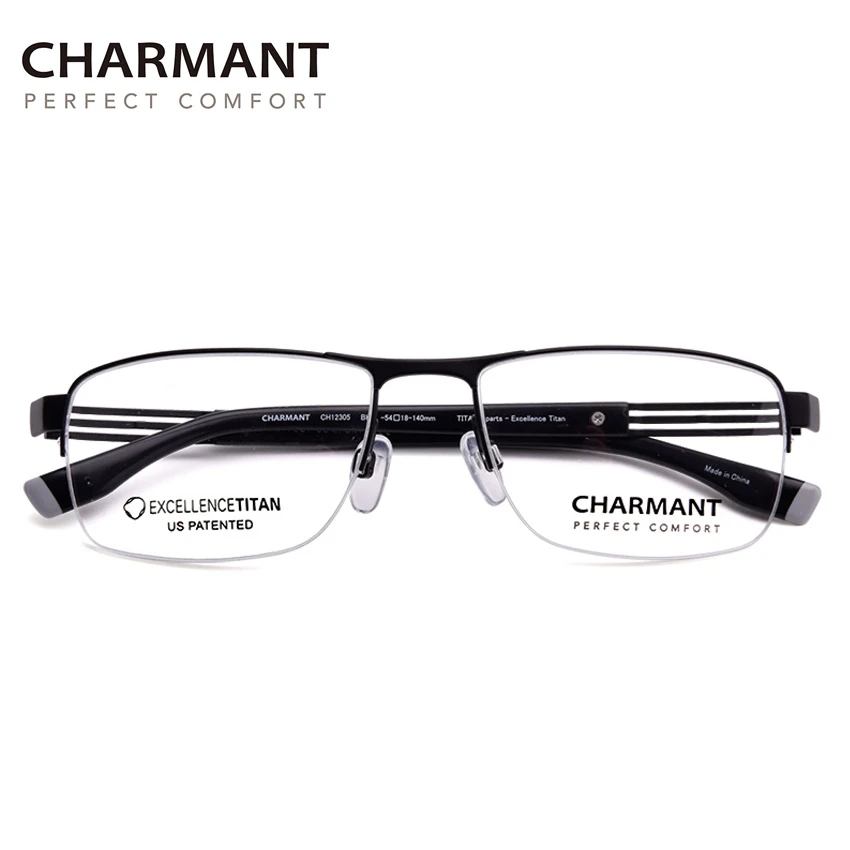 

Charmant Adjustable Glass Frame for Men High End Titanium Eye Glass Multifocal Myopia Flex Man Optical Spectacles Frame CH12305