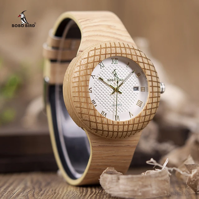 BOBO BIRD Wooden Quartz Watch Men Women Timepieces Leather Band Wristwatches for BOBO BIRD Wooden Quartz Watch Men Women Timepieces Leather Band Wristwatches for
